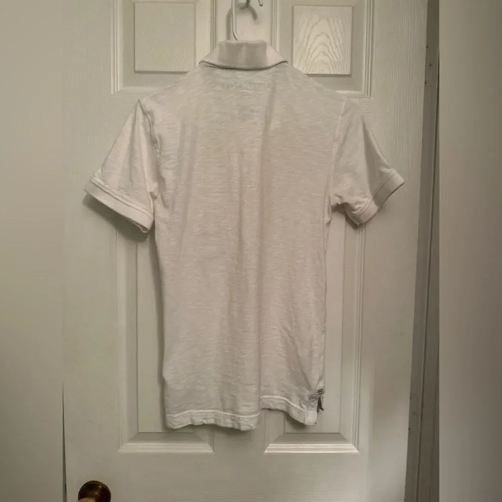 AEROPOSTALE Boys Young Men’s Off White and Gray Short Sleeve Polo Shirt Size XS